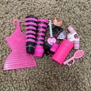 Lol doll pink accessories